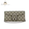 Gucci Dionysus Chain Wallet GG Coated Canvas Long